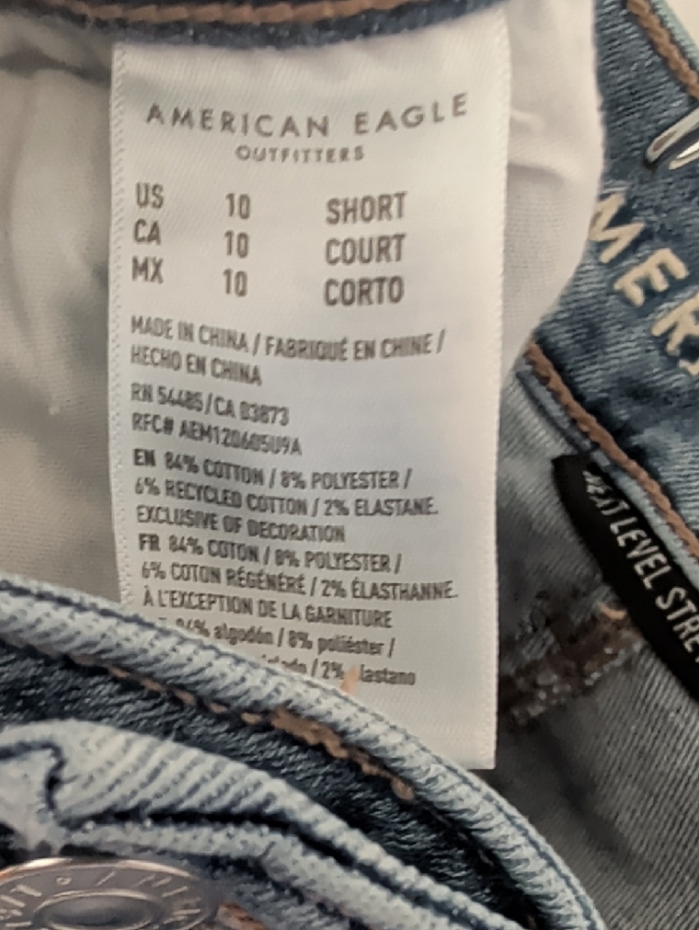 American Eagle - Festival Flare Jeans with Frayed Hem - 10 Short - Picture 2 of 13